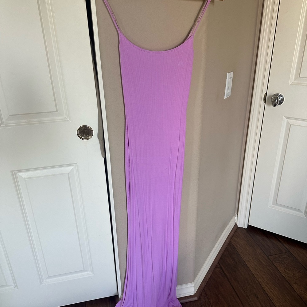 Skims soft lounge slip dress petal pink NWT size M medium